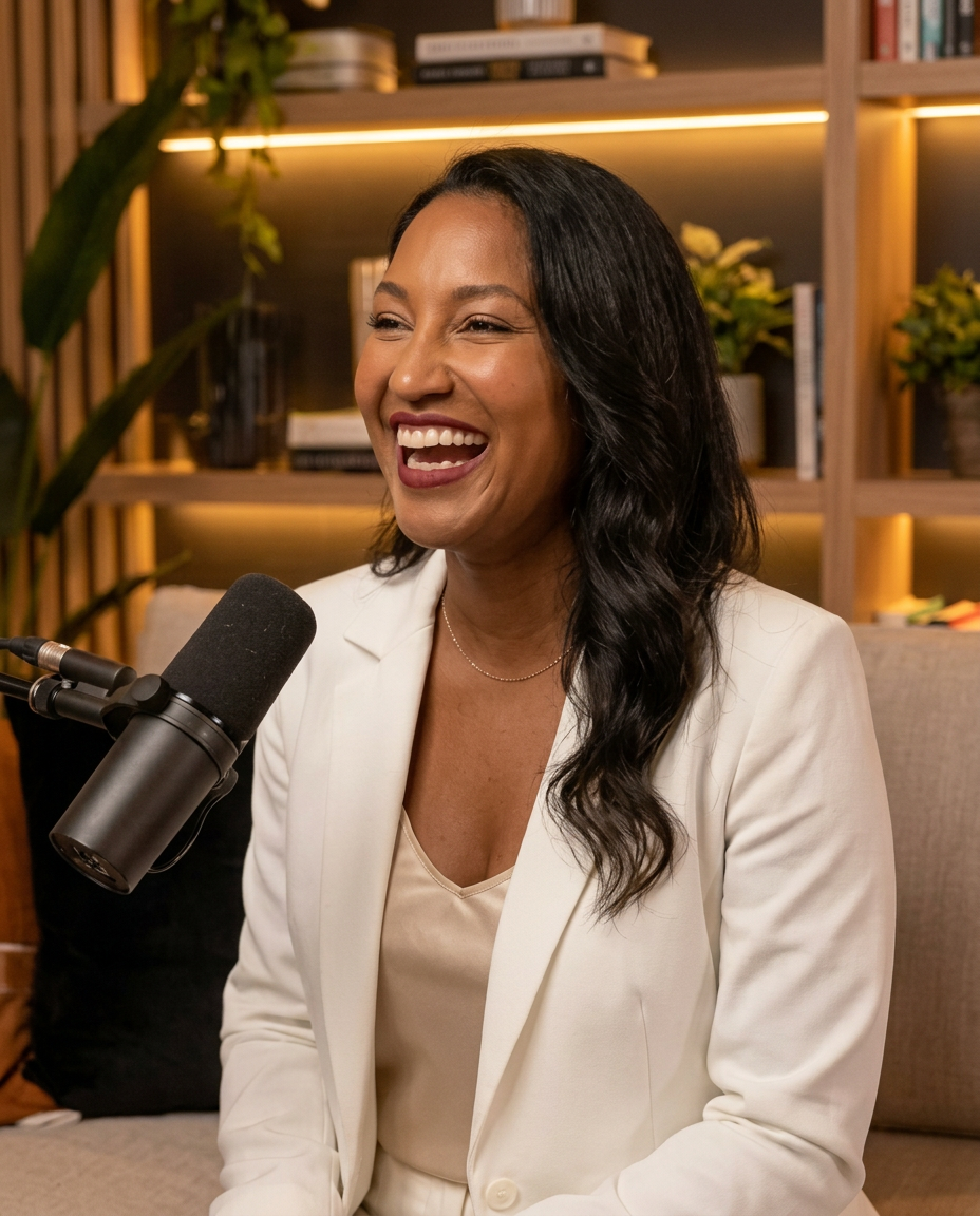 Kesi Case laughing during an Entrepreneurial Truth recording